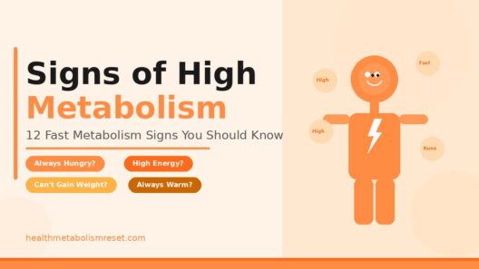signs of fast metabolism showing 12 fast metabolism symptoms, and signs in a visual guide