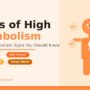 signs of fast metabolism showing 12 fast metabolism symptoms, and signs in a visual guide
