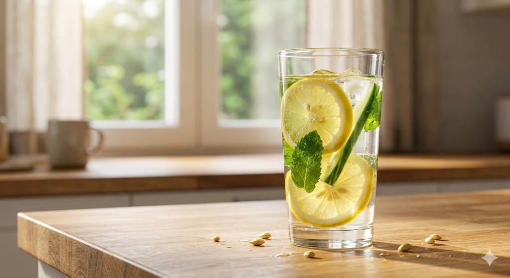 detox water morning habit for a healthy lifestyle