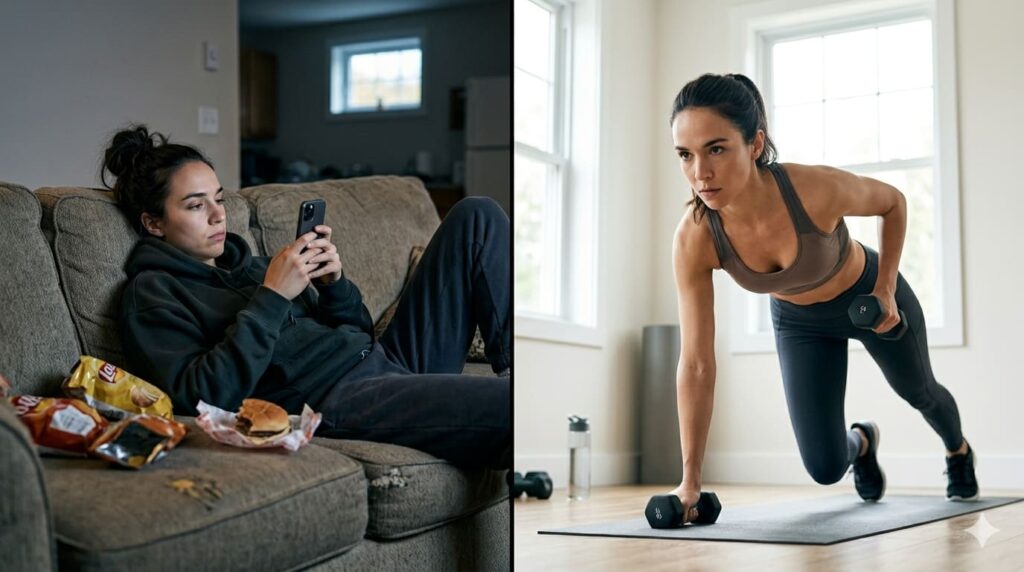 weight loss motivation vs discipline — motivated person vs disciplined person comparison